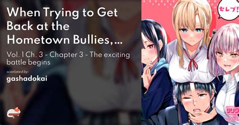 when trying to get back at the hometown bullies manga|hometown bullies manga chapter 13.